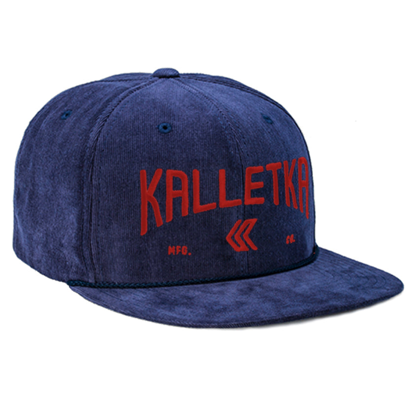 Embroidered Arch Logo Corduroy Trucker---Navy