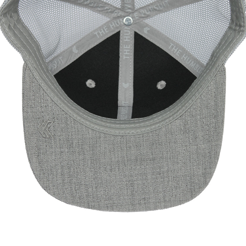 Great White Shark Hat in Grey - Inside View