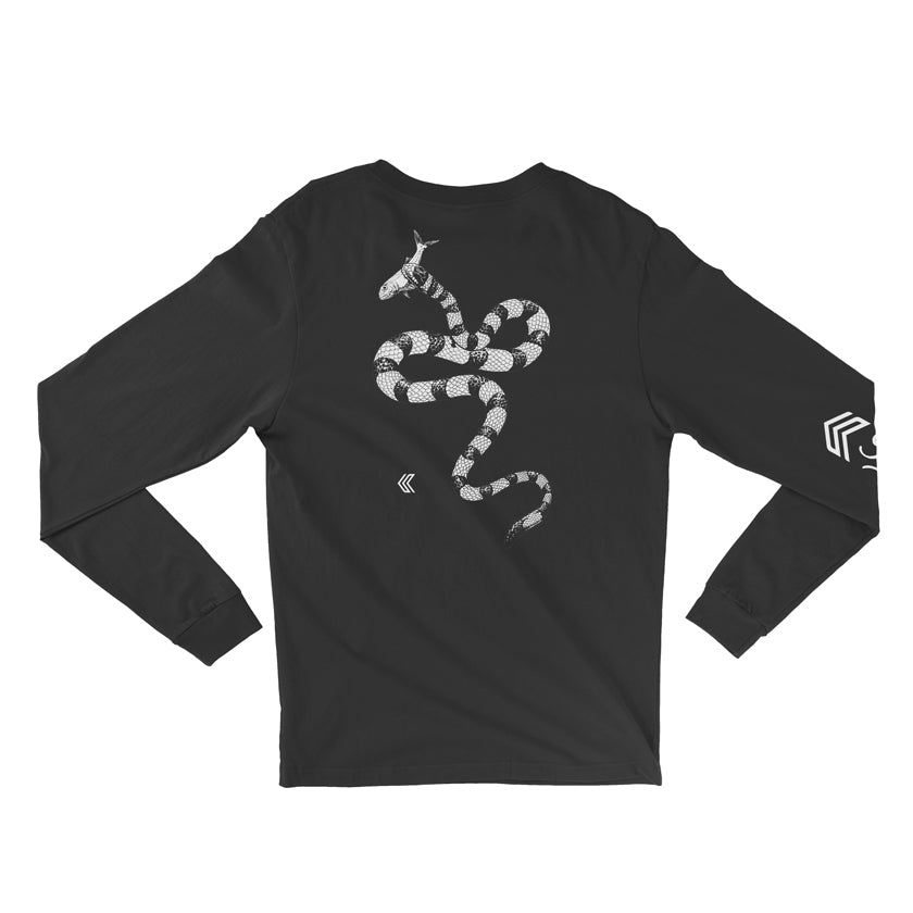 Sea Snake Long Sleeve T--Black