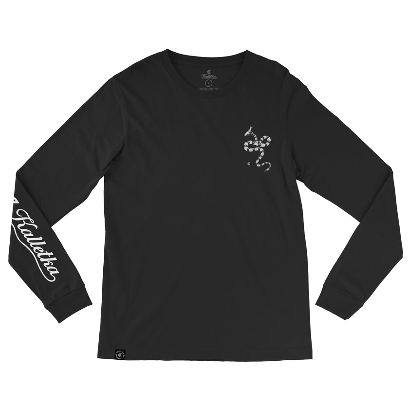 Sea Snake Long Sleeve T--Black