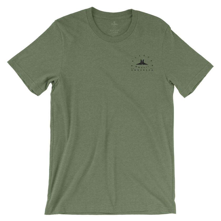 Battle Elephant Seal Shirt in Army Green - Front View