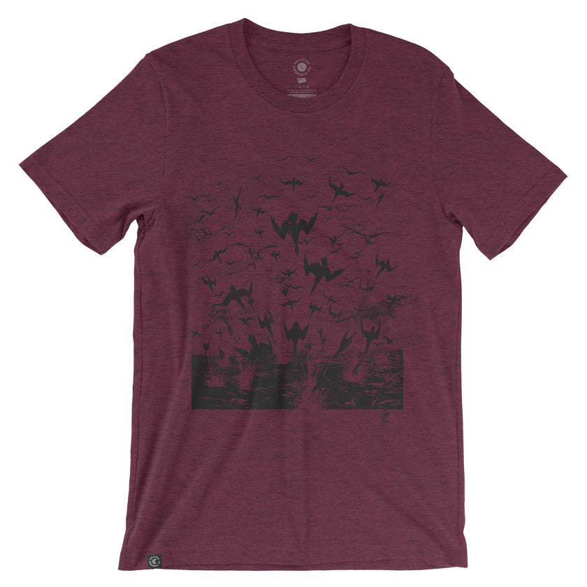 Bird Bomb T-Shirt--Sangria