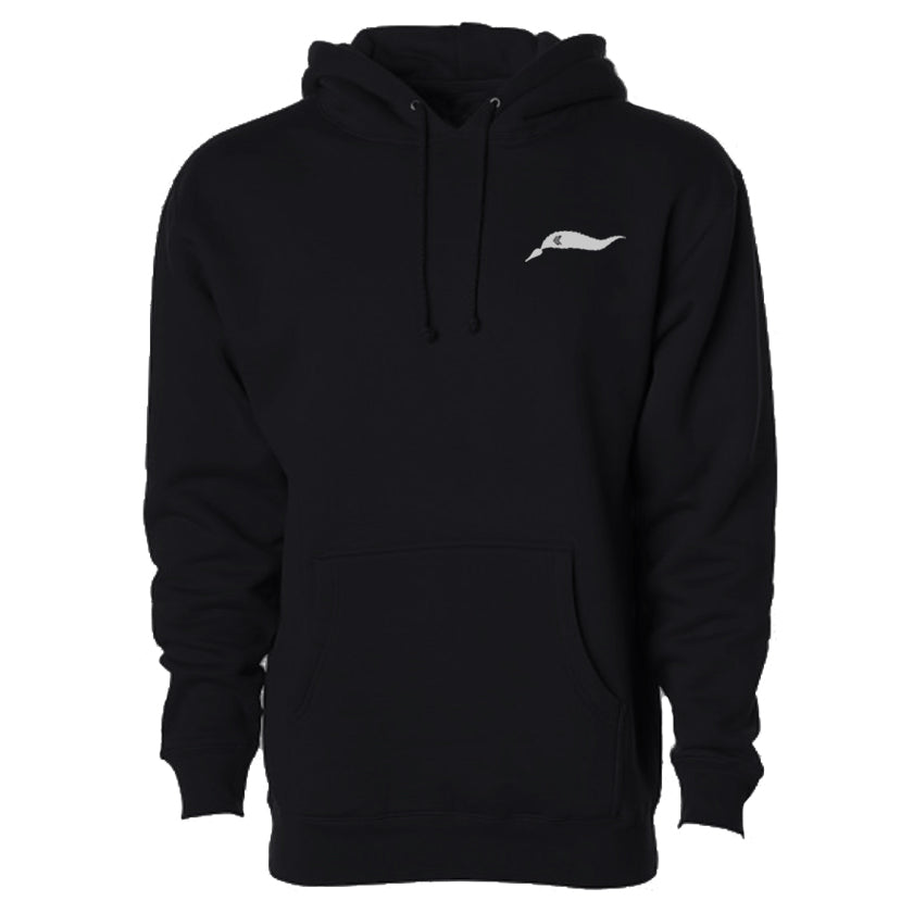 Fleece Hood Sweatshirt - Kelp--Black