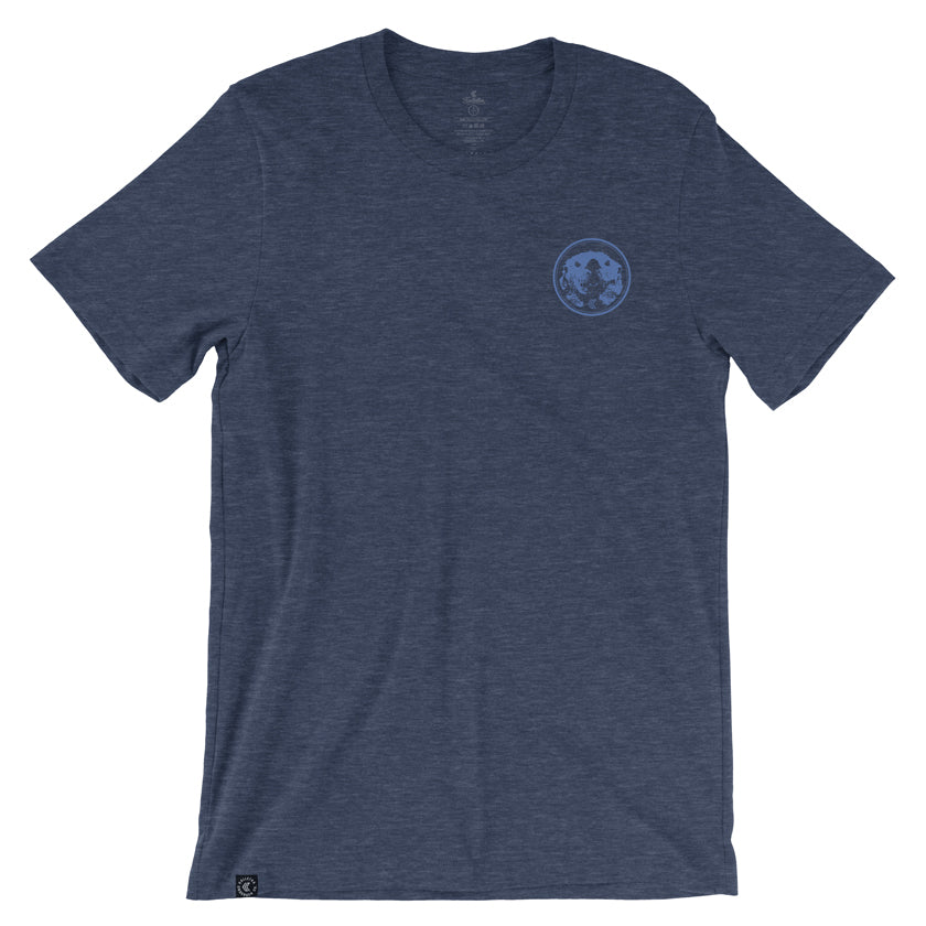 Youth Mad Otter T-Shirt in Navy, front view