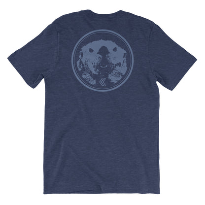 Mad Otter T-Shirt in Navy, back view