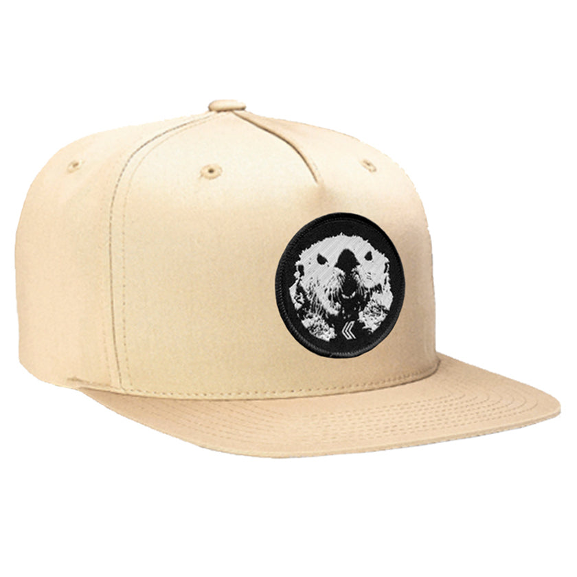 Mad Otter Cotton 5 Panel Snapback ---Khaki