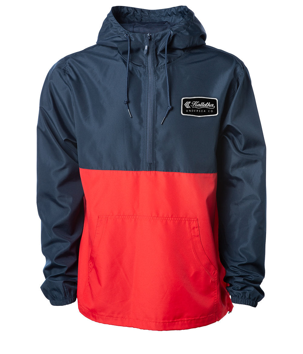 Channel Runner Windbreaker--Navy/ Red